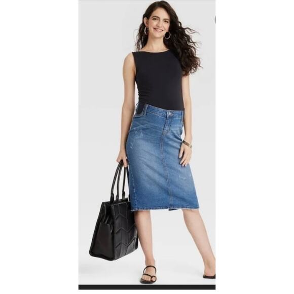 Isabel Maternity Dresses & Skirts - Isabel Maternity by Ingrid womans midi maternity skirt 6
